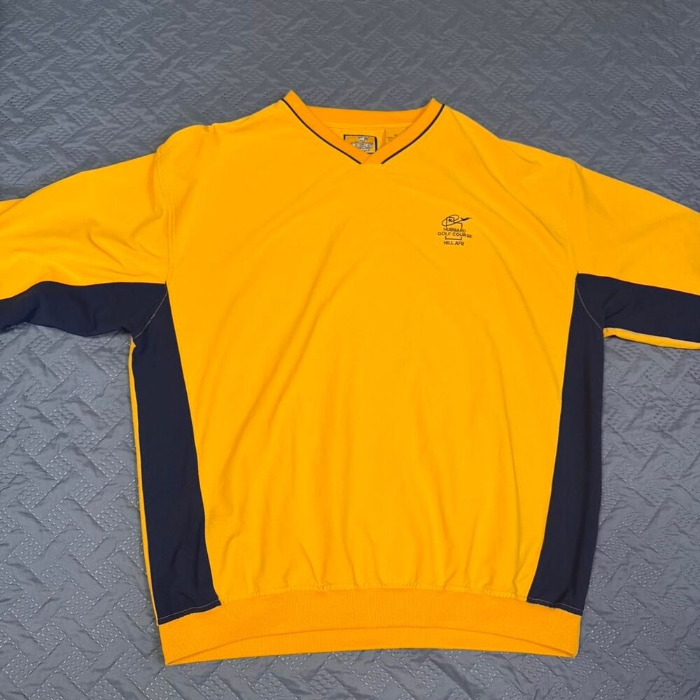 Vintage 00s Golf short sleeved Windbreaker pullover Hill AFB Hubbard Size XL